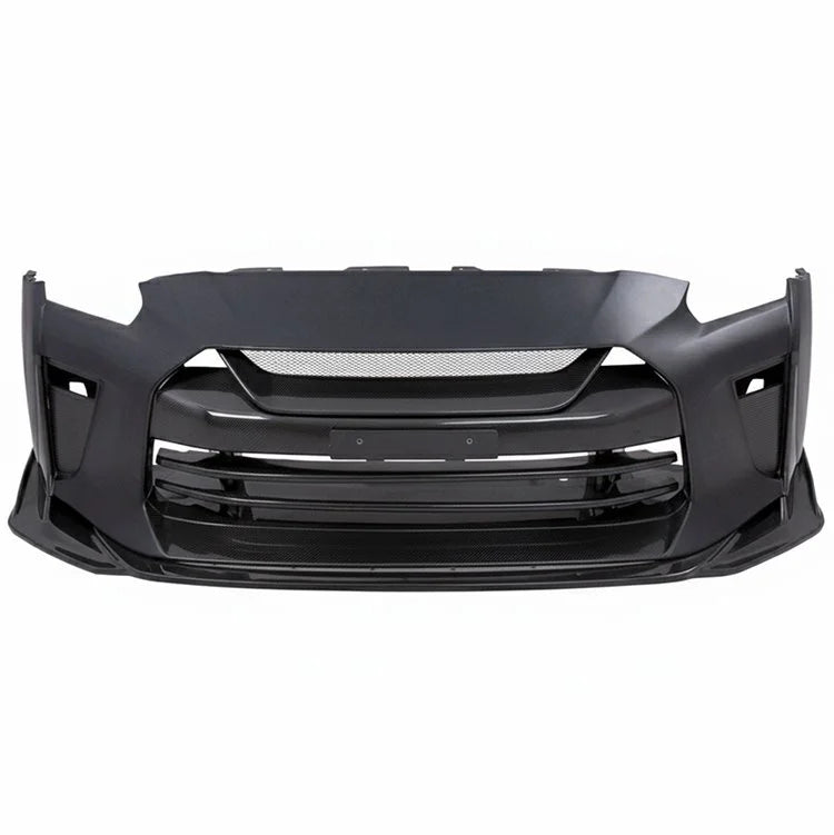 Top Secret Style Half Carbon Fiber Front Bumper – Nissan GT-R R35 (2008 - 2016) CBA / DBA