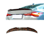 Gold/Green/Red Flaked Forged Carbon Lip Spoiler - BMW M4 G82 (2020+)