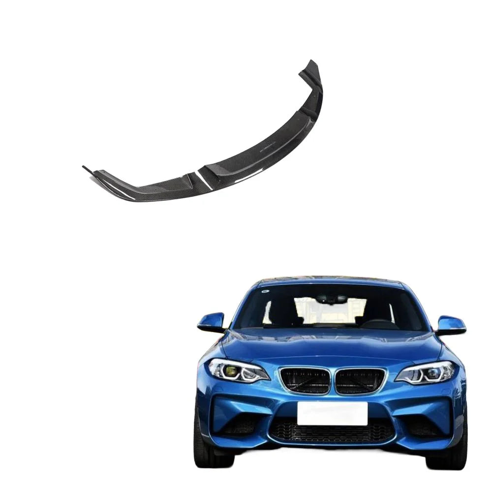 JC Style Carbon Fiber Front Lip V2 - BMW M2 F87 (2016-2017)