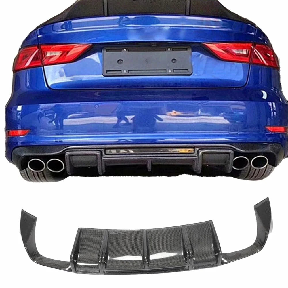 Carbon Fiber Rear Diffuser - Audi A3 S3 Sedan (2013-2016) 8V