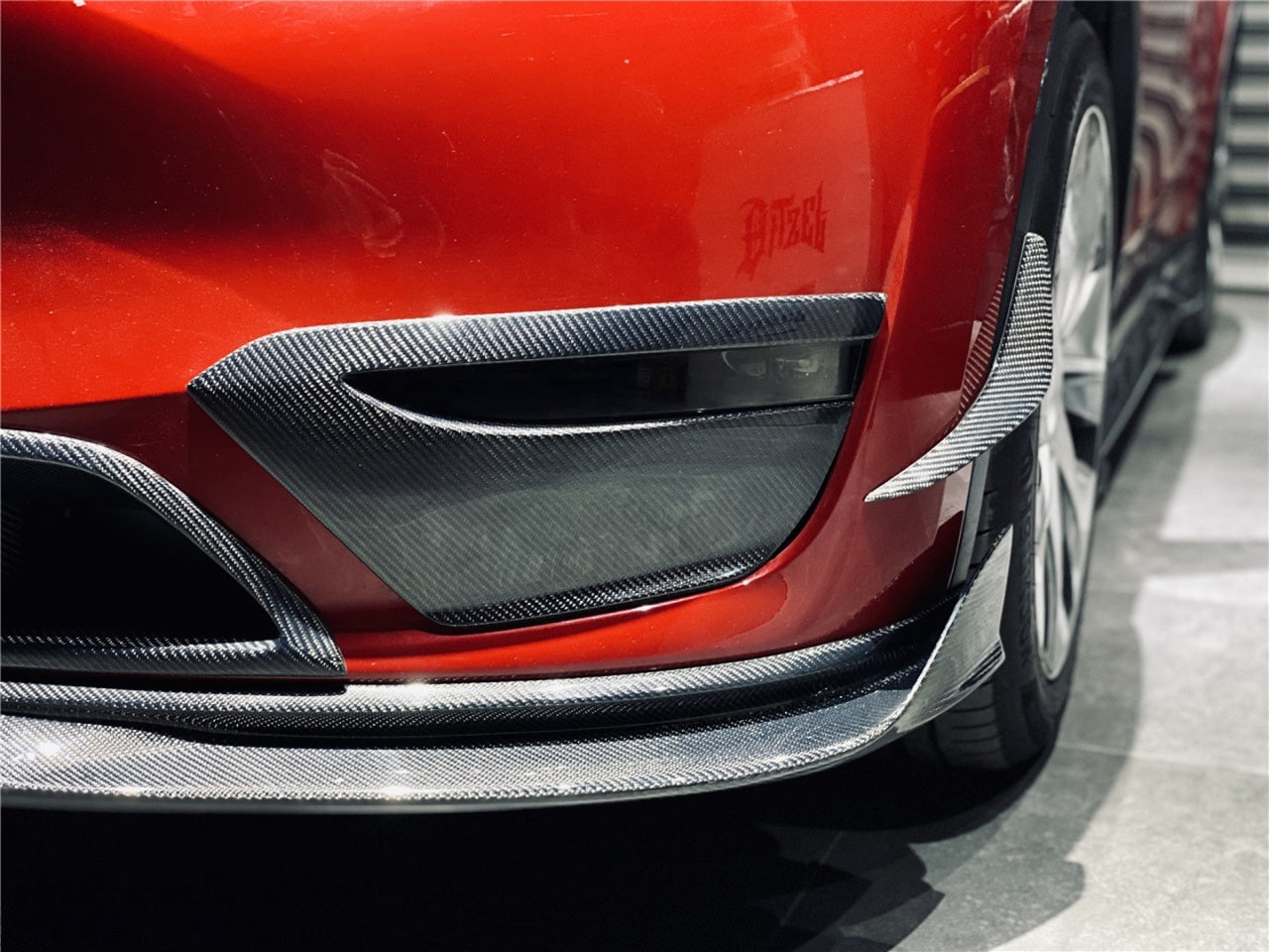 IMP Performance Carbon Fiber Front Lip - Tesla Model Y (2020-2022)