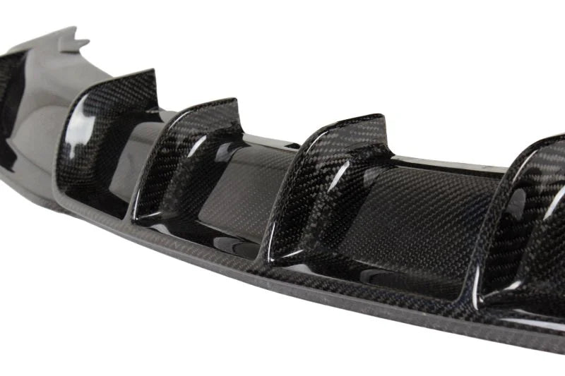 Carbon Fiber Rear Diffuser with Single Exhaust Exit - BMW 3 Series F30 (2012-2019)