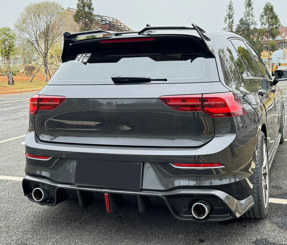 Carbon Fiber Roof Spoiler - Volkswagen Golf MK8 GOLF R / R LINE / GTI ( 2020+ )