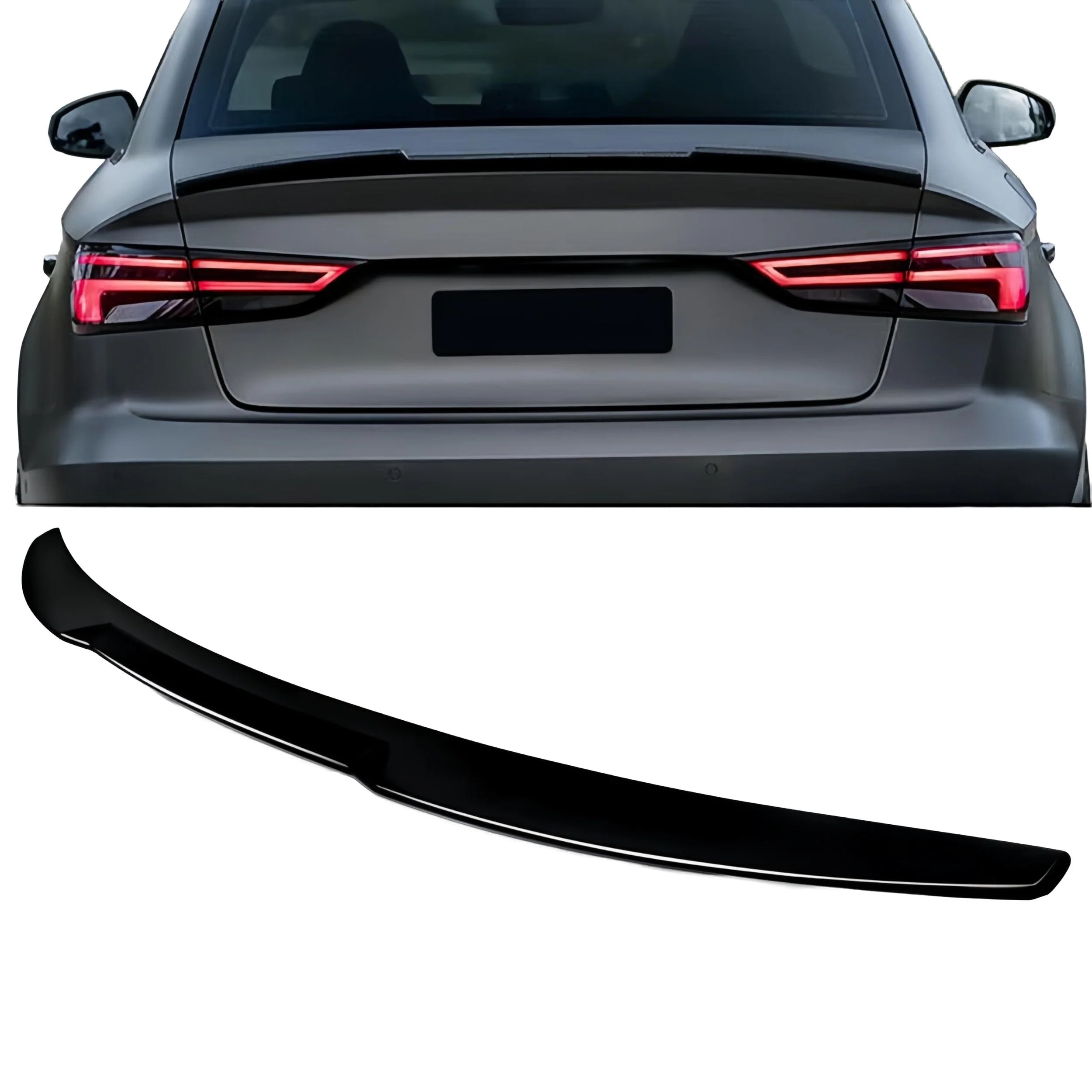 Highbill Carbon Fiber Lip Spoiler - Audi A3 S3 RS3 Sedan (2013-2020) 8V