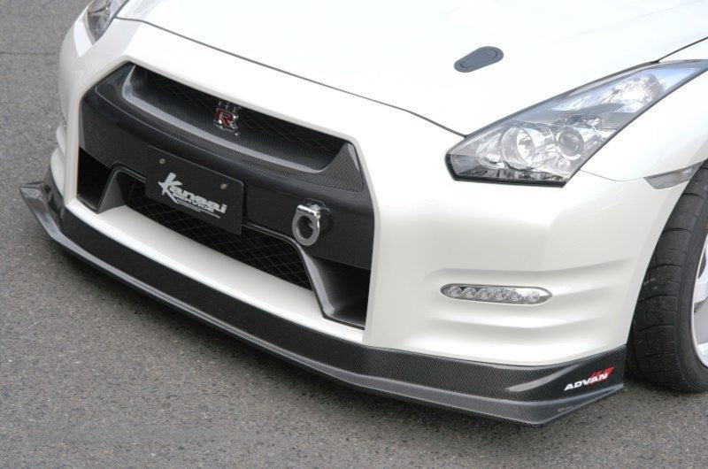 Kansai 2J Style Carbon Fiber Front Lip – Nissan GT-R R35 (2008 - 2011) CBA