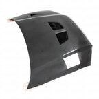 OEM Style Carbon Fiber Hood Double Hood Vent - Mitsubishi Evolution 7 8 9 ( 2001 TO 2007 )
