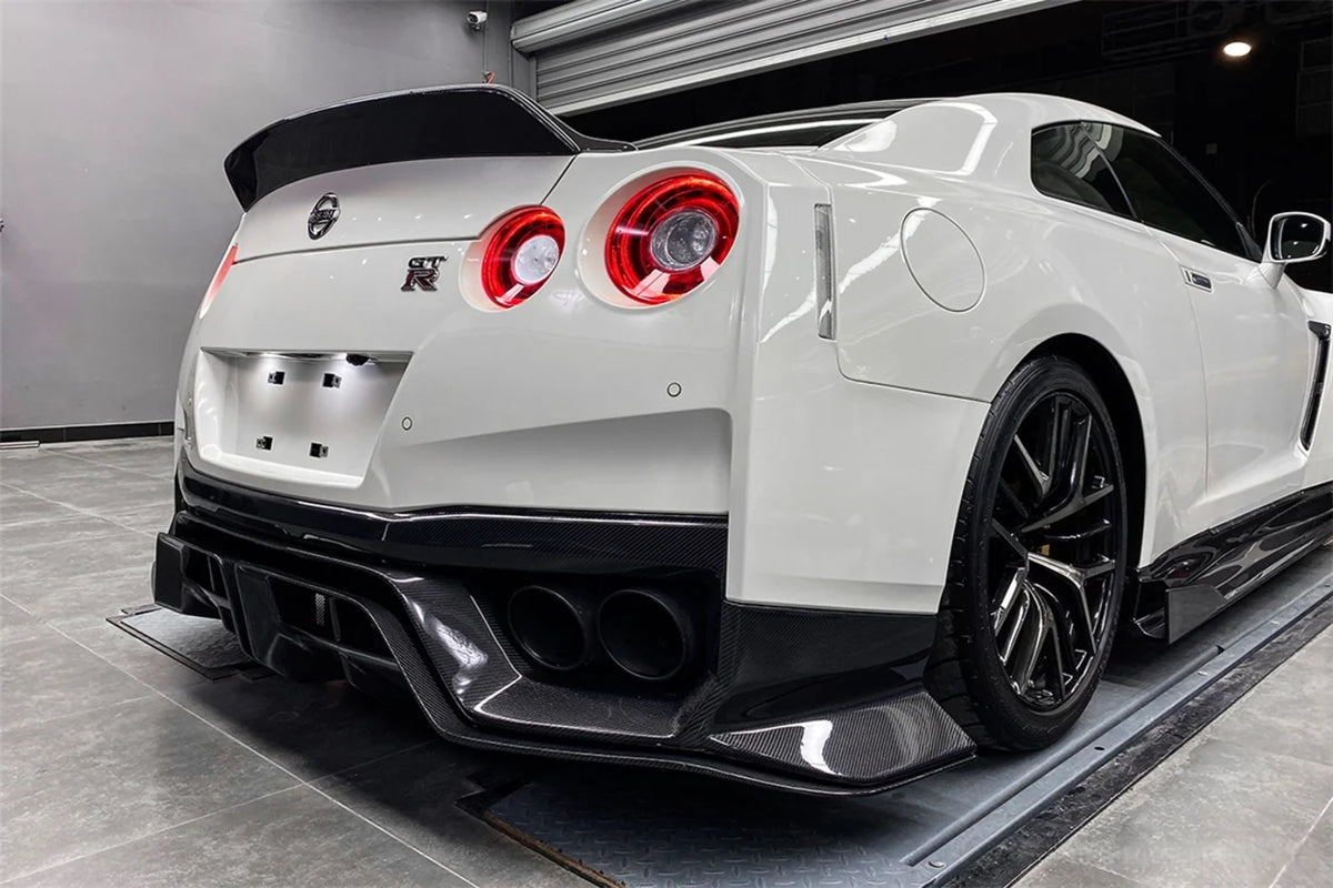 Black Sails Style Carbon Fiber Rear Diffuser – Nissan GT-R R35 (2012 - 2016) DBA