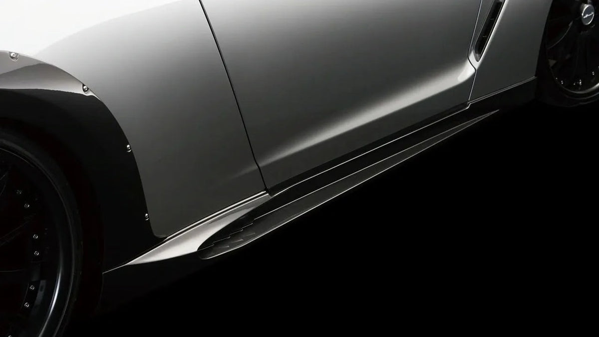 Wald Style Carbon Fiber Side Skirts – Nissan GT-R R35 (2008 – 2016) CBA / DBA