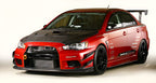 Voltex Style Carbon Fiber Side Skirts - Mitsubishi Evolution 8 & 9 (2003-2007) CT9A