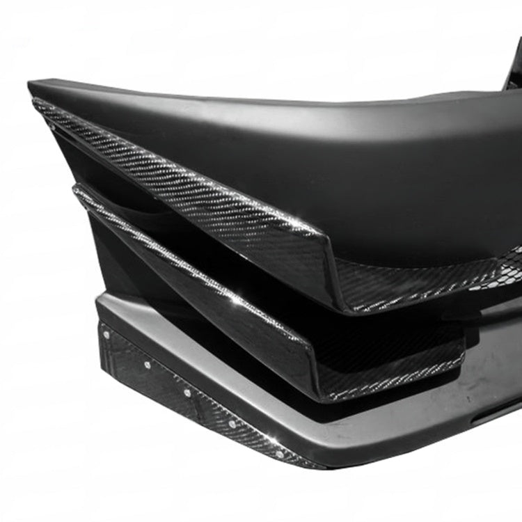 Voltex X Style Half Carbon Fiber Bumper - Mitsubishi Evolution 7 8 9 ( 2001 TO 2007 ) CT9A