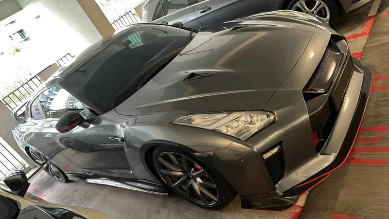 Varis Style Carbon Fiber Front Lip – Nissan GT-R R35 (2008 - 2016) CBA / DBA