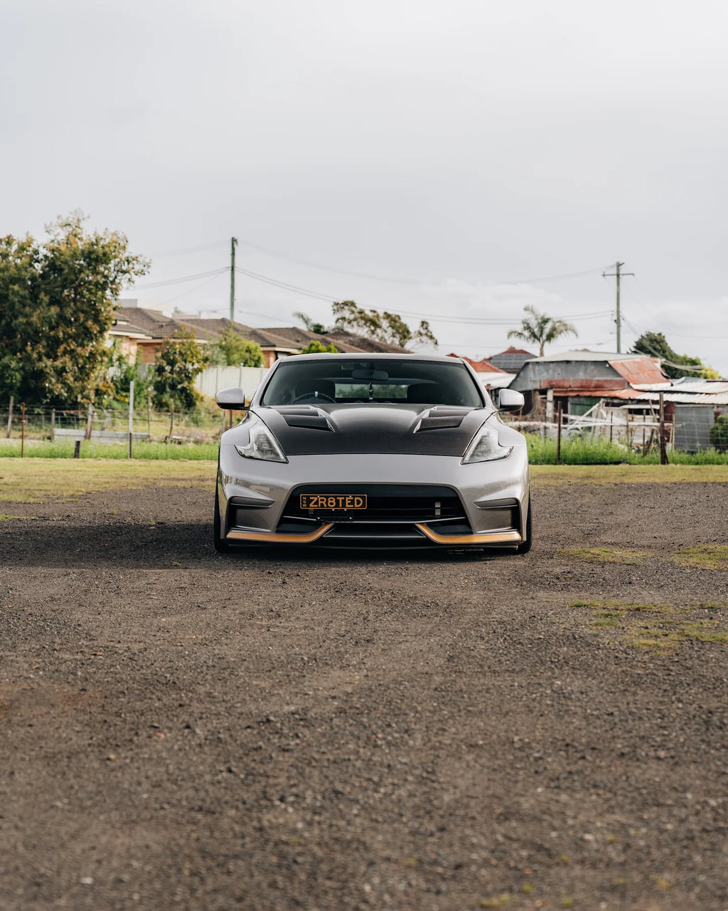 AMS Style Vented Forged Carbon Bonnet - Nissan 370Z ( 2009 - 2020 ) Z34