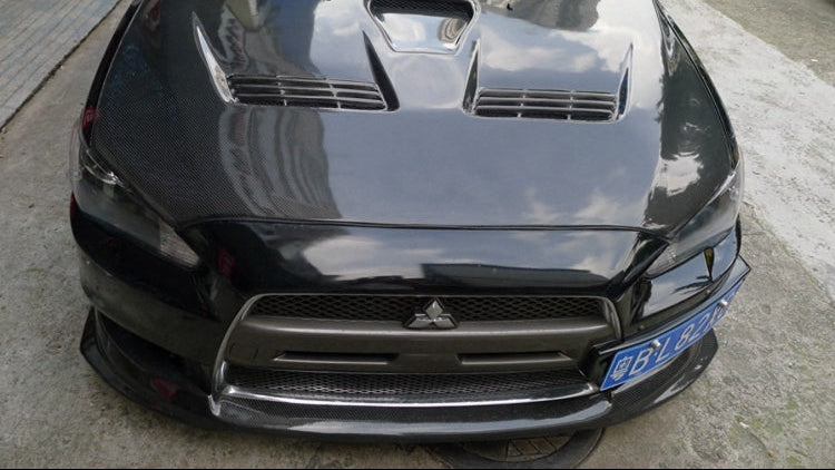 Varis Style Carbon Fiber Front Lip - Mitsubishi Evolution X (2007-2016) CZ4A