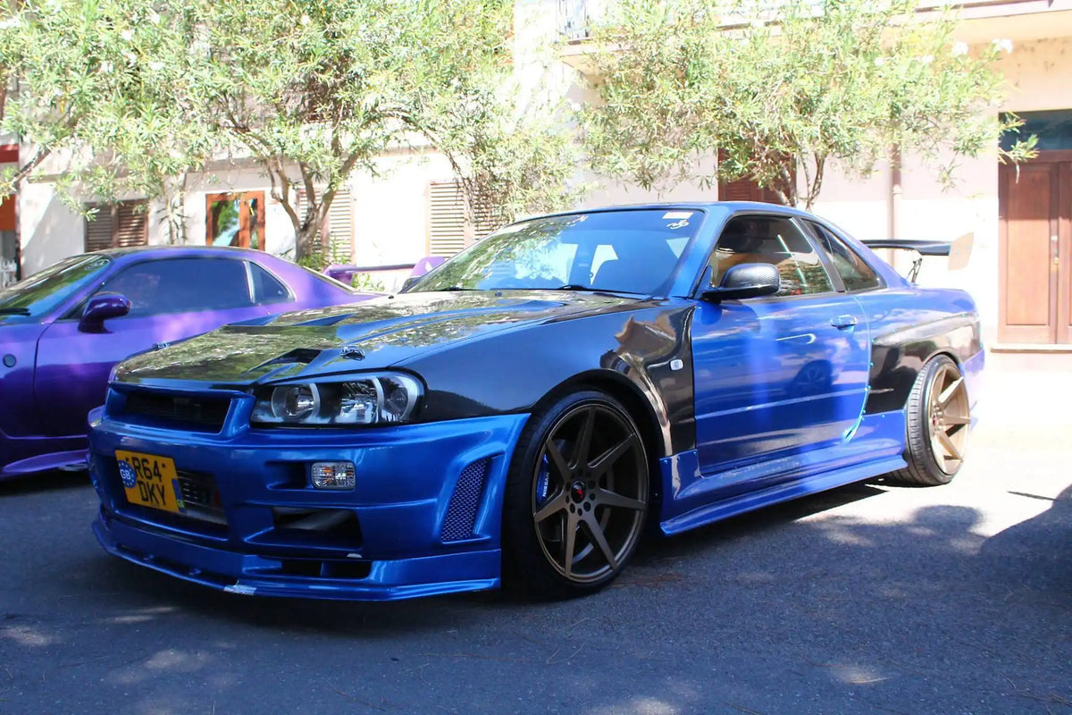 Wide +50mm Fiber Glass Rear Fender - Nissan Skyline R34 GTT (1998 - 2002)