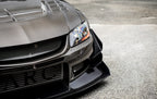 Voltex X Style Carbon Fiber Front Canard - Mitsubishi Evolution 7 8 9 ( 2001 TO 2007 ) CT9A