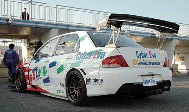 Voltex Style Carbon Fiber Rear Fender Add-Ons - Mitsubishi Evolution 8 & 9 (2003-2007) CT9A
