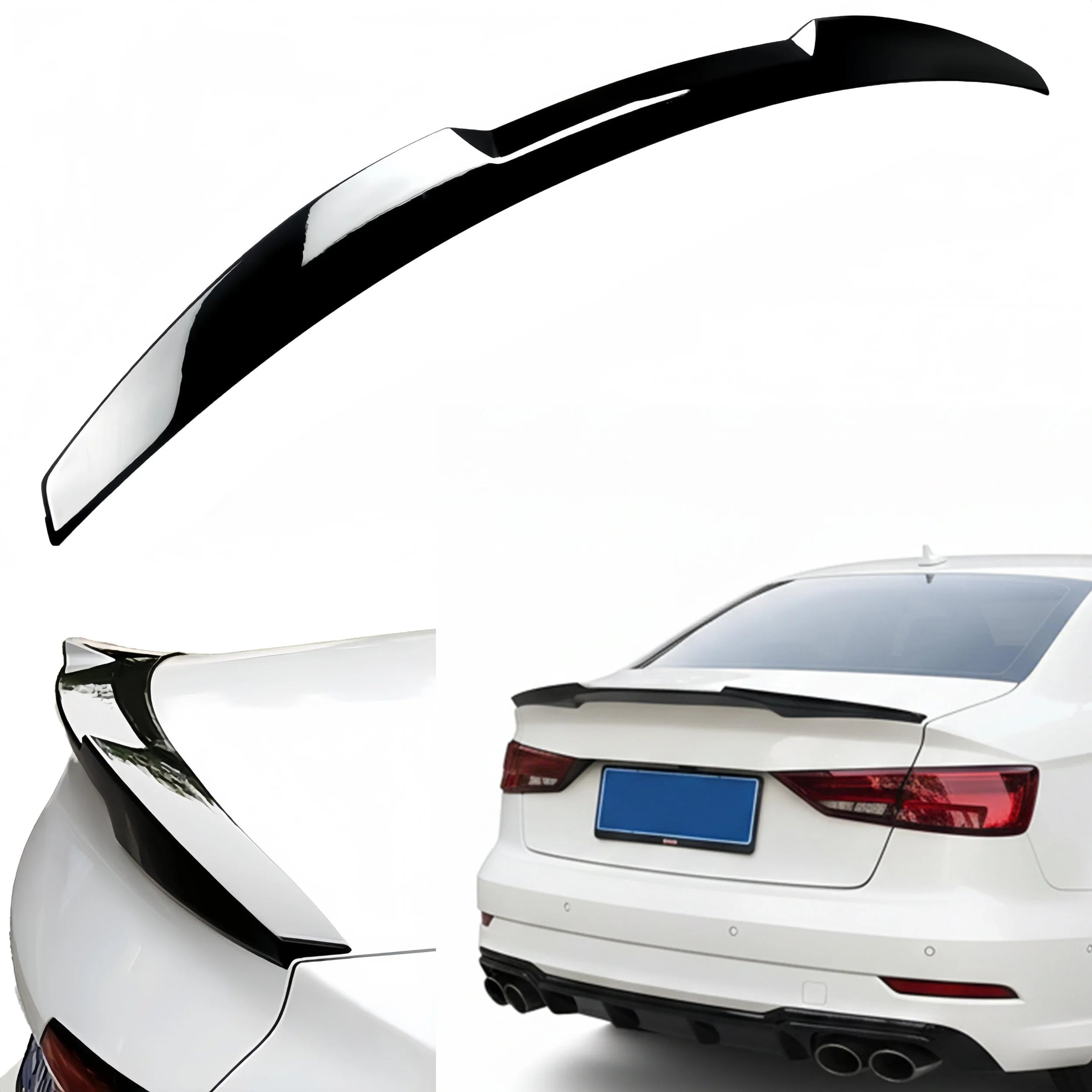 Highbill Carbon Fiber Lip Spoiler - Audi A3 S3 RS3 Sedan (2013-2020) 8V