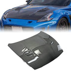 Varis Style Vented Carbon Fiber Bonnet - Nissan 370Z ( 2009 - 2020 ) Z34