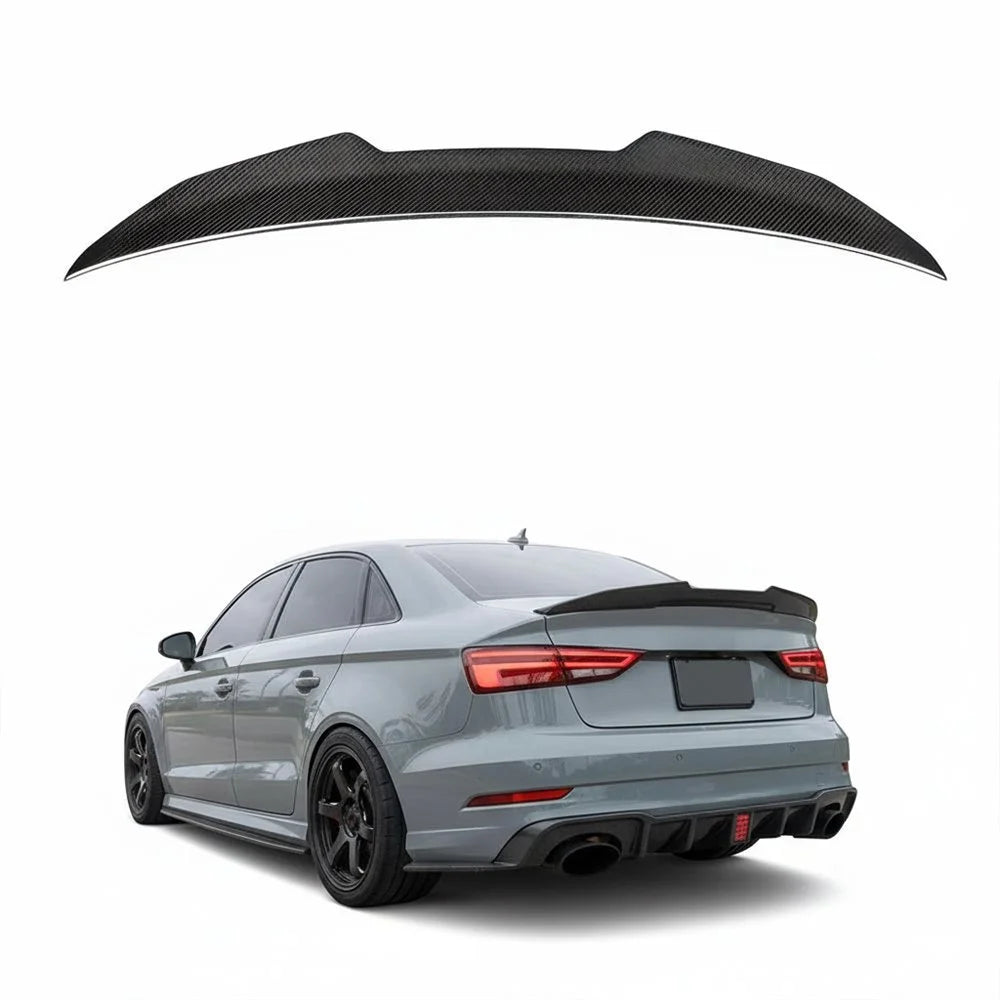 PSM Style Carbon Fiber Duckbill Spoiler - Audi A3 S3 RS3 Sedan (2013-2020) 8V