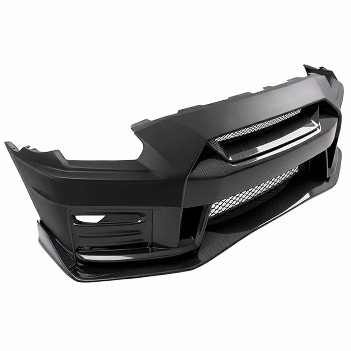 Nismo Style Half Carbon Fiber Front Bumper - Nissan GT-R R35 ( 2008 - 2016 ) CBA / DBA