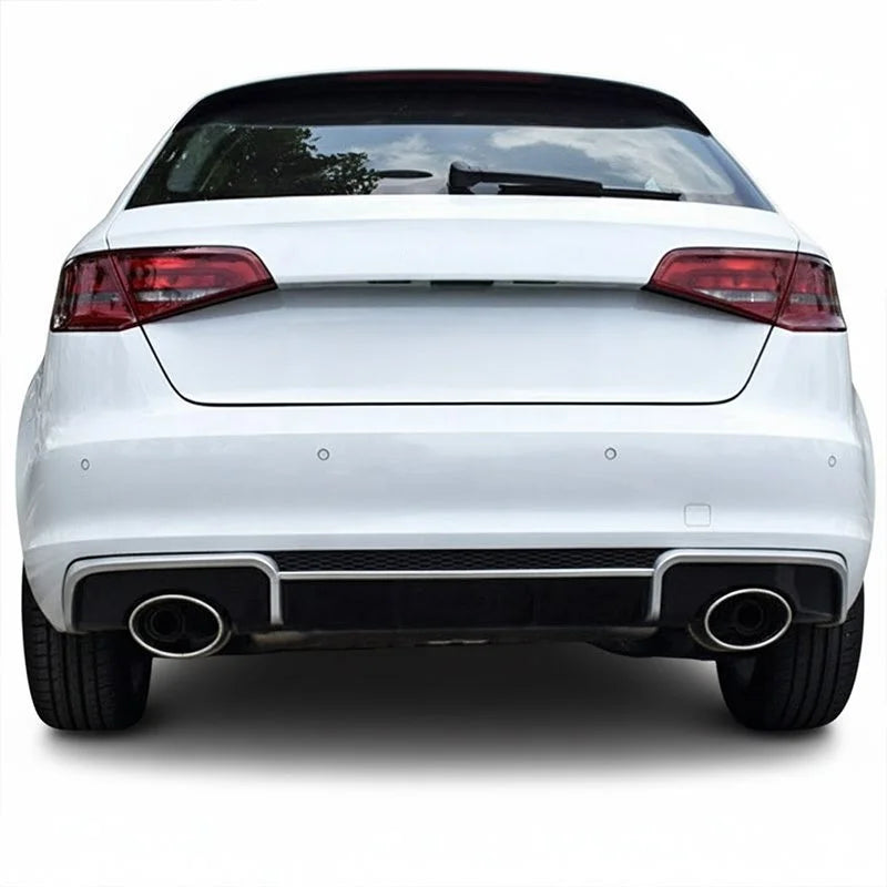 RS3 Style Carbon Fiber Rear Diffuser with Exhaust Tips - Audi A3 S3 Sedan (2013-2016) 8V