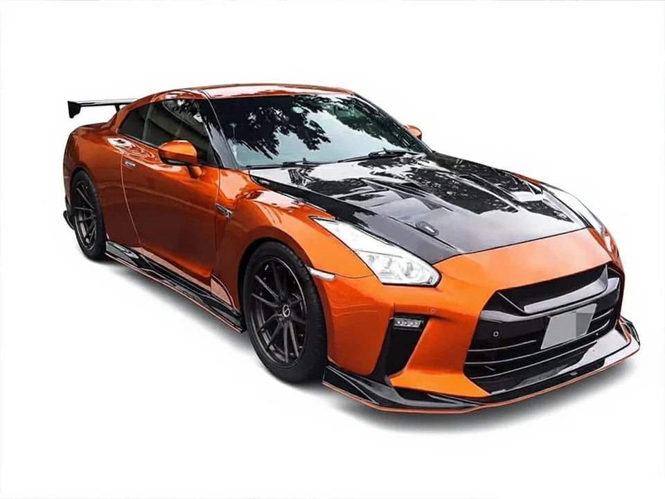 Top Secret Style Carbon Fiber Bonnet – Nissan GT-R R35 (2008–2016) CBA / DBA
