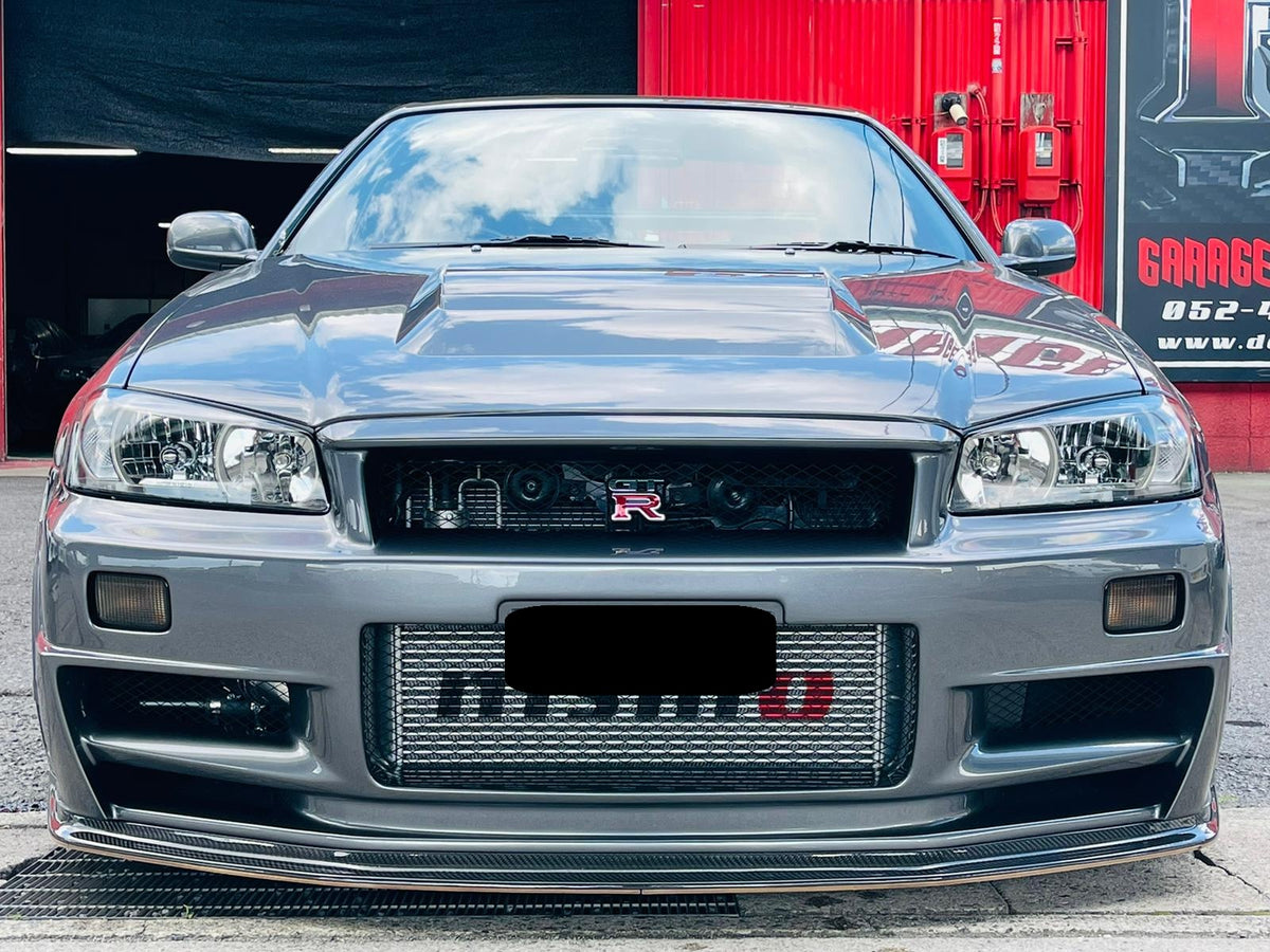 Z-Tune Style Fiber Glass Front Bumper - Nissan Skyline R34 GTR (1999 - 2002)