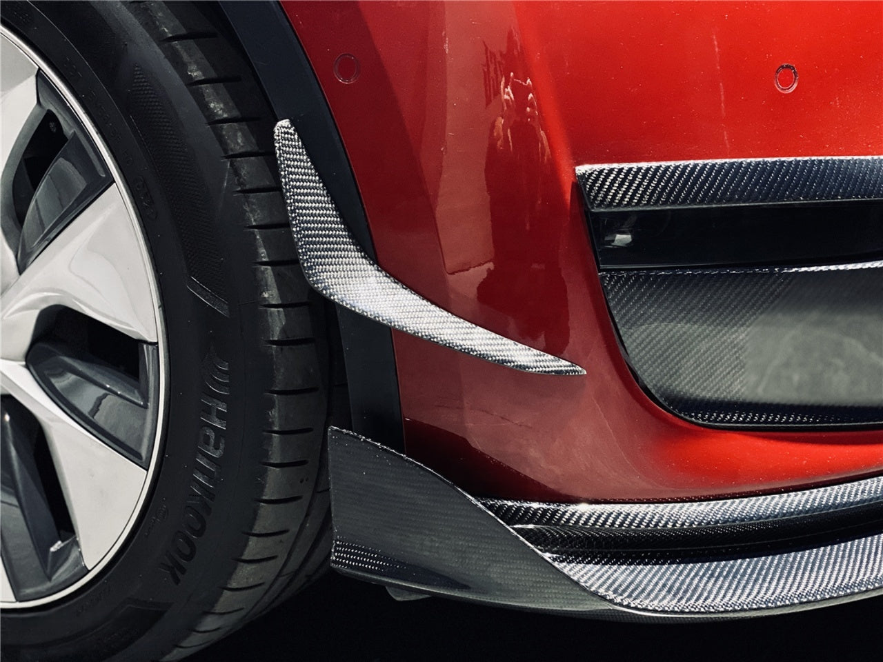 IMP Performance Carbon Fiber Front Canards - Tesla Model Y (2020-2022)