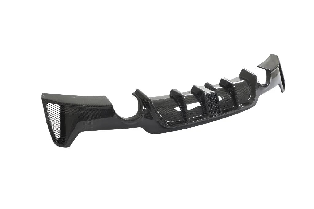 Carbon Fiber Rear Diffuser with Red Brake Light - BMW 3 Series F30 (2012-2019)