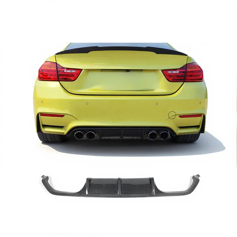 CZY Style Carbon Fiber Rear Diffuser - BMW M4 F82 (2014-2020)