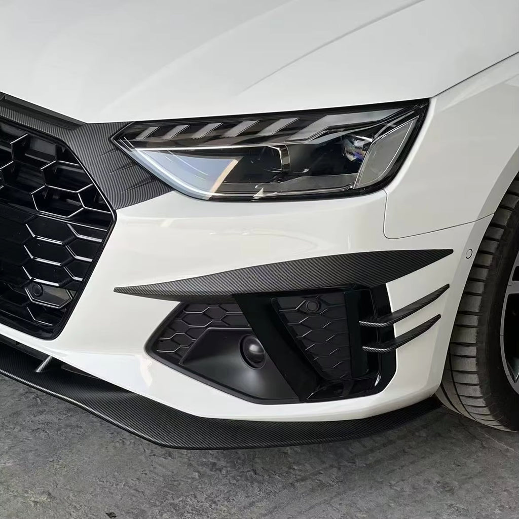 Carbon Fiber Front Lip - Audi A4 S4 RS4 Sedan (2020-2025) B9.5