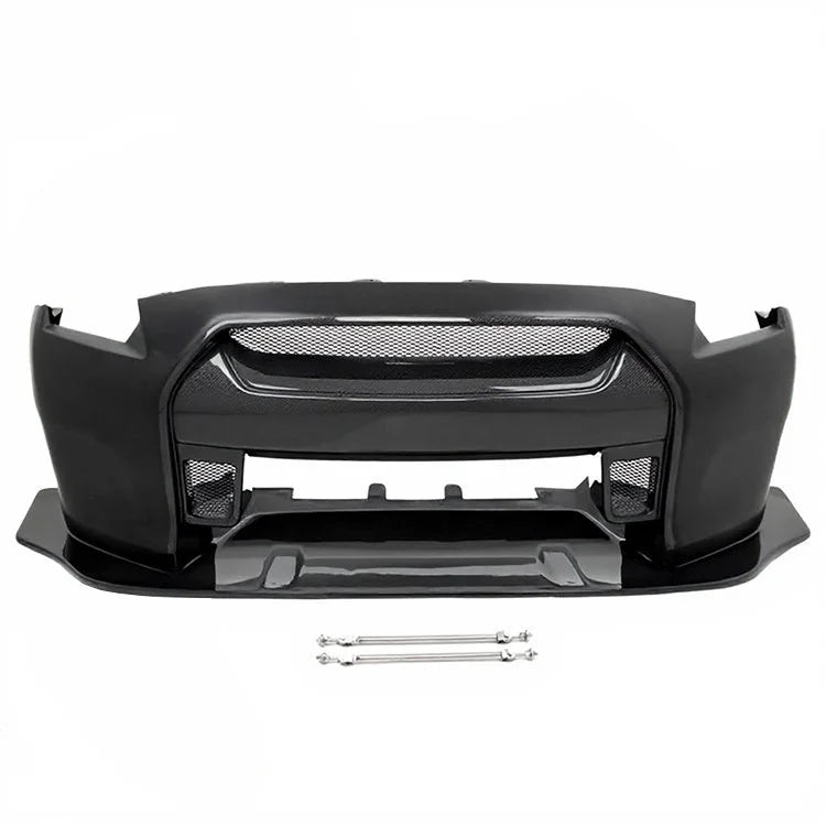 Liberty Walk Style Half Carbon Fiber Front Bumper – Nissan GT-R R35 (2008 - 2016) CBA / DBA