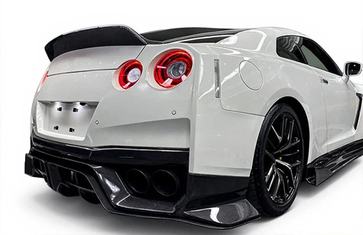 Black Sails Style Carbon Fiber Rear Diffuser – Nissan GT-R R35 (2012 - 2016) DBA