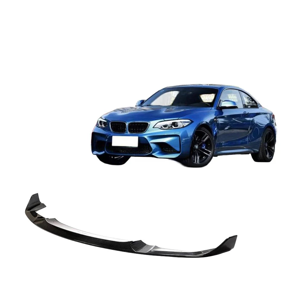 JC Style Carbon Fiber Front Lip V2 - BMW M2 F87 (2016-2017)