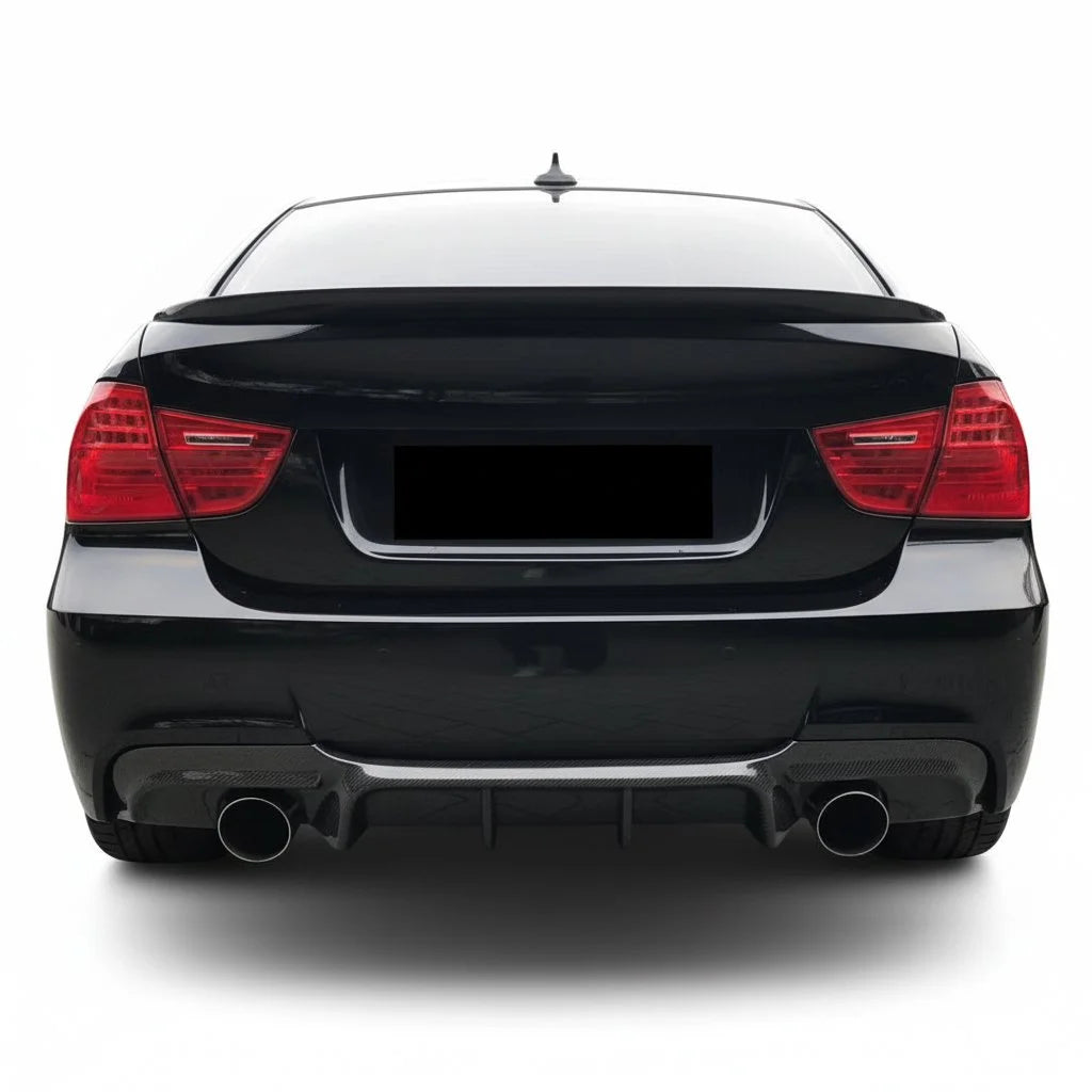 Carbon Fiber Rear Diffuser V2 - BMW 3 Series E90 (2005-2013)