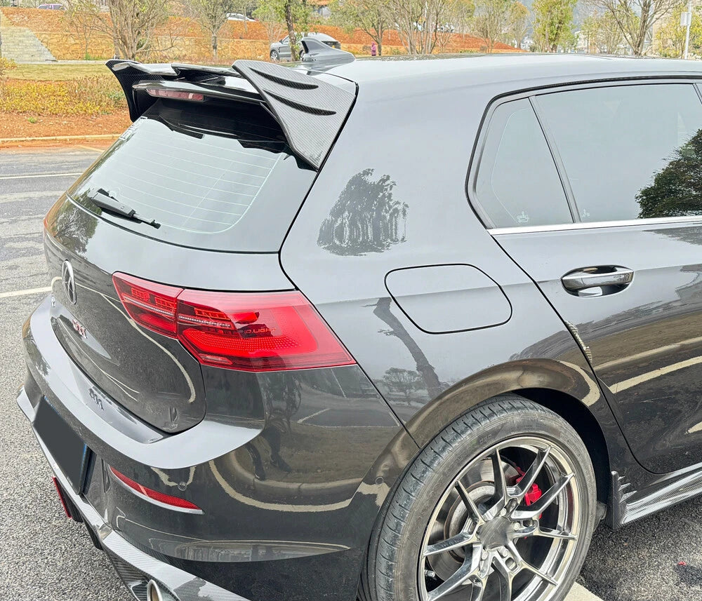 Carbon Fiber Roof Spoiler - Volkswagen Golf MK8 GOLF R / R LINE / GTI ( 2020+ )