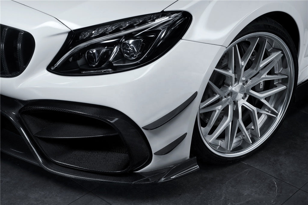 IMP Performance Front Bumper & Carbon Fiber Canards - Mercedes Benz C63 W205 Coupe (2015-2021)