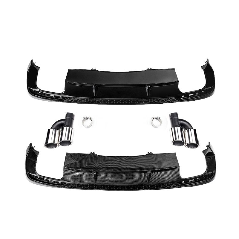 Carbon Fiber Rear Diffuser - Audi A4 S4 RS4 Sedan (2020-2025) B9.5
