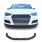 Gloss Black Front Lip - Audi A4 S4 RS4 Sedan (2015-2020) B9