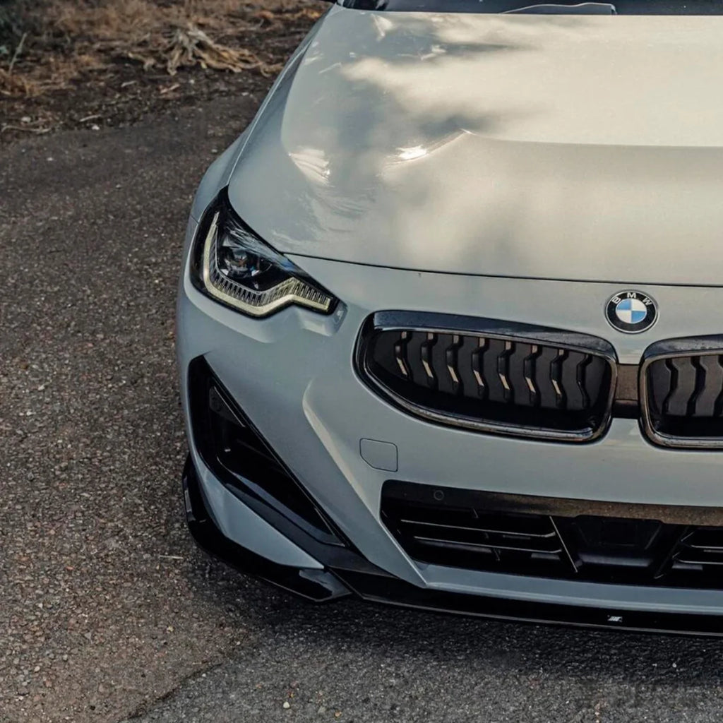 Gloss Black 3pc Front Lip - BMW 220i G42 (2021-2023)