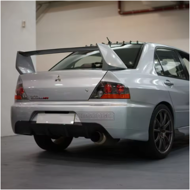 FQ Style Rear Spoiler - Mitsubishi Evolution 7 8 9 ( 2001 TO 2007 ) CT9A