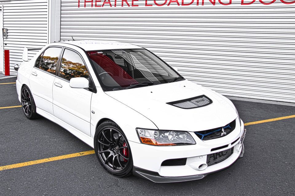 Ralliart Style Carbon Fiber Front Lip - Mitsubishi Evolution IX (2005-2007) CT9A