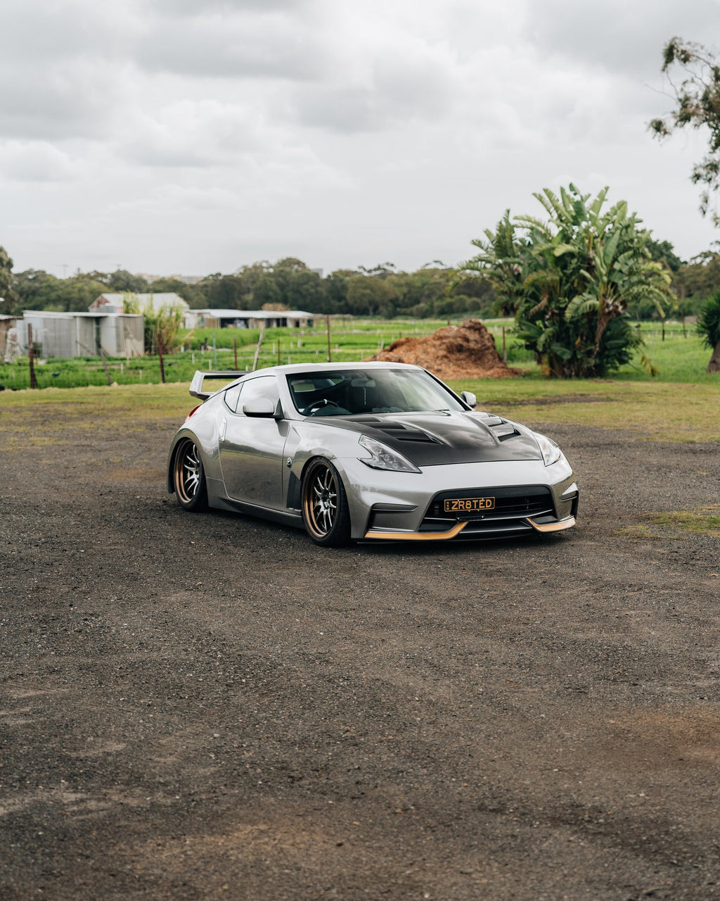 AMS Style Vented Carbon Fiber Bonnet - Nissan 370Z ( 2009 - 2020 ) Z34