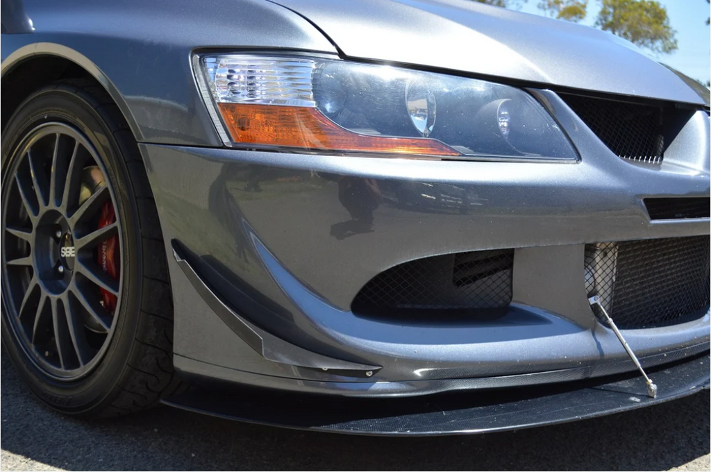 Carbon Fiber Front Canards - Mitsubishi Evolution VIII (2003-2005) CT9A