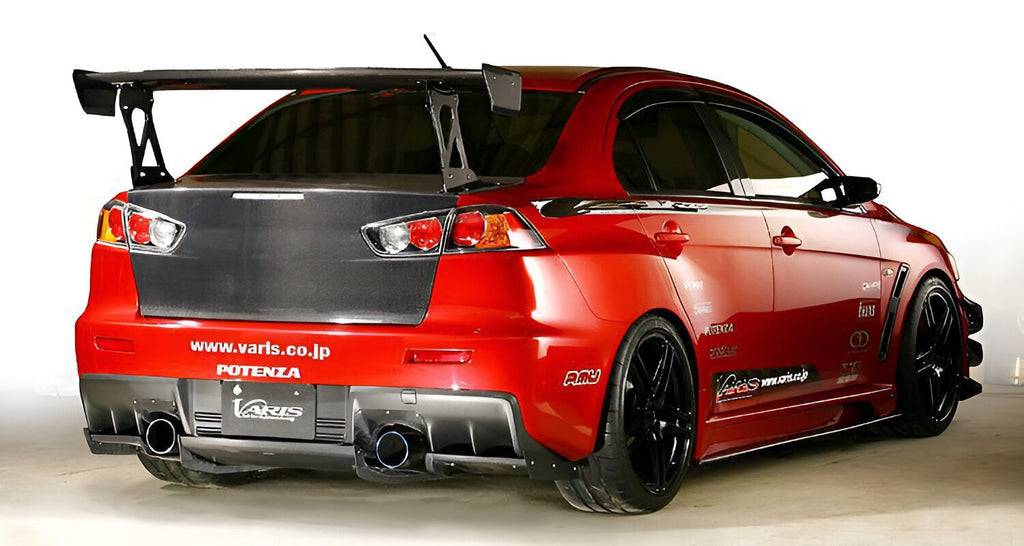 Voltex Style Carbon Fiber Side Skirts - Mitsubishi Evolution 8 & 9 (2003-2007) CT9A