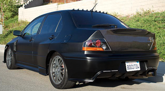 Do Luck Style Carbon Fiber Boot - Mitsubishi Evolution 7 8 9 ( 2001 TO 2007 ) CT9A