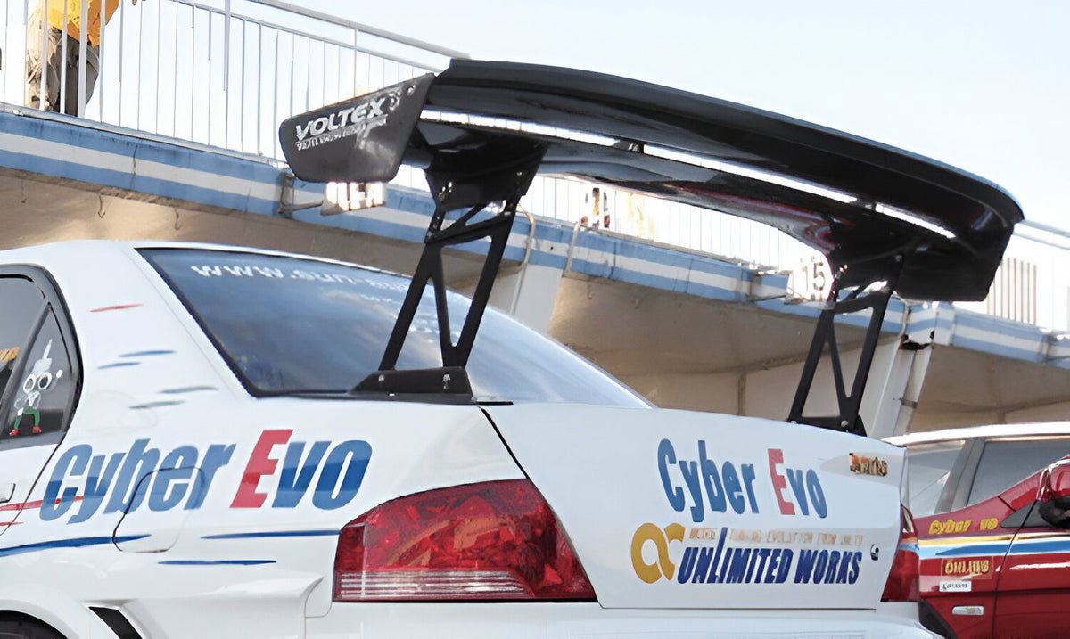 VLT Style Carbon Fiber Spoiler - Mitsubishi Evolution 7 8 9 ( 2001 TO 2007 ) CT9A