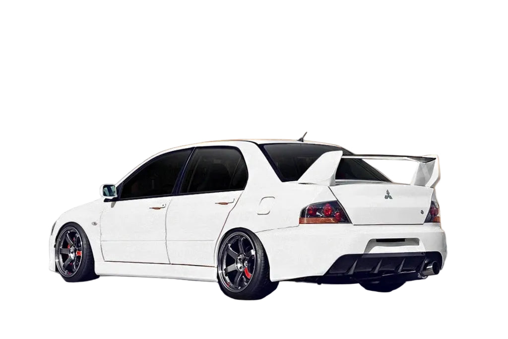 Aero Carbon Fiber Rear Diffuser - Mitsubishi Evolution 7 8 9 ( 2001 TO 2007 ) CT9A