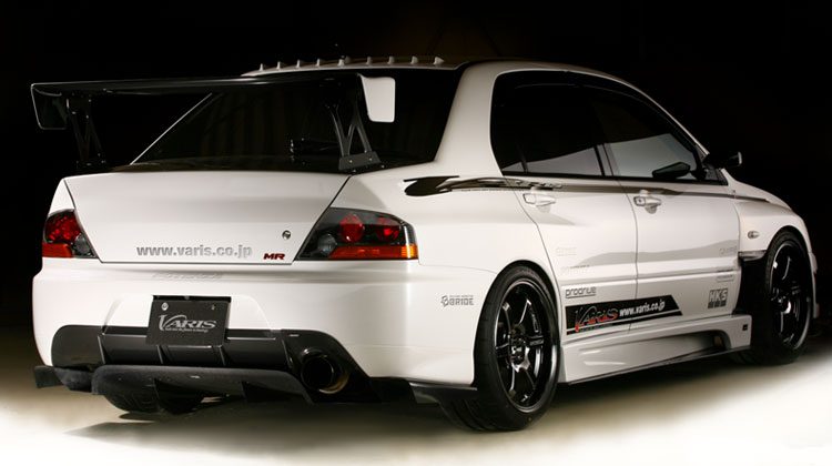Varis Style Carbon Fiber Rear Diffuser - Mitsubishi Evolution 7 8 9 ( 2001 TO 2007 ) CT9A