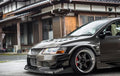 Voltex X Style Carbon Fiber Front Canard - Mitsubishi Evolution 7 8 9 ( 2001 TO 2007 ) CT9A
